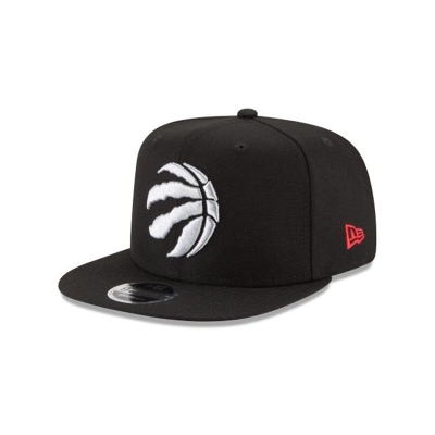 Black Toronto Raptors Hat - New Era NBA High Crown 9FIFTY Snapback Caps USA0461937